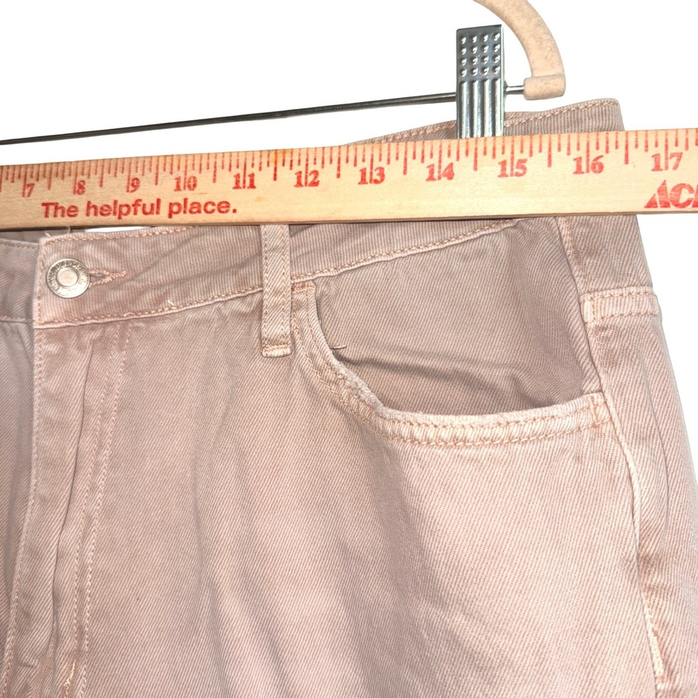 Vervet Dusty Pink Super High Rise 90's Vintage Crop Flare Jeans Sz 31 - Picture 5 of 8
